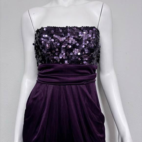 Speechless Strapless Purple sequin formal / prom dress Size 9 - Picture 2 of 6